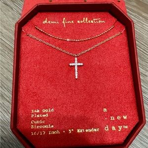 Gold Cross Necklace